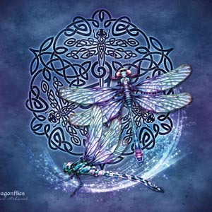 Brigid Ashwood Dragonfly Celtic Knot Xbox 360 (Includes HDD) Skin